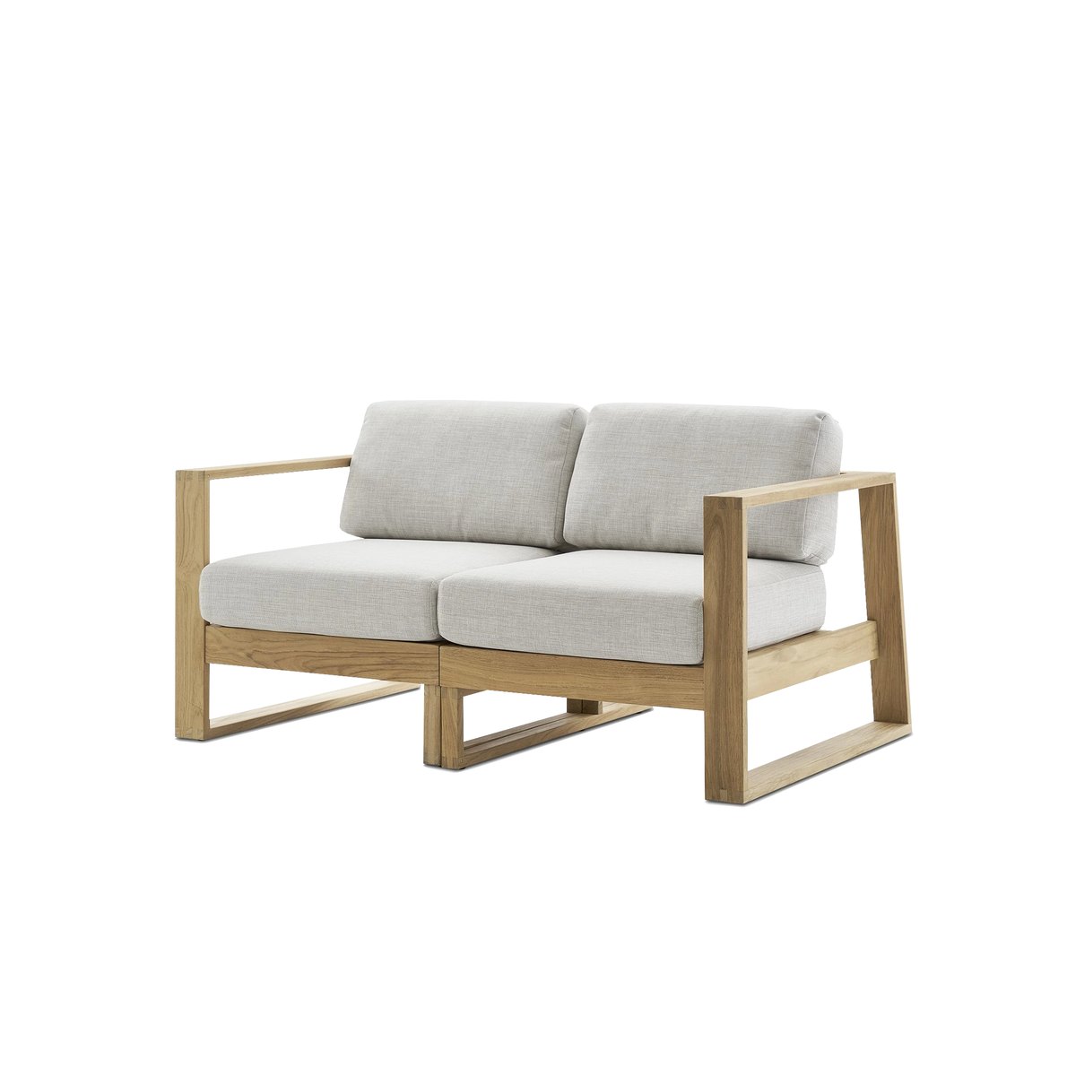 Solid Wood Outdoor Loveseat
