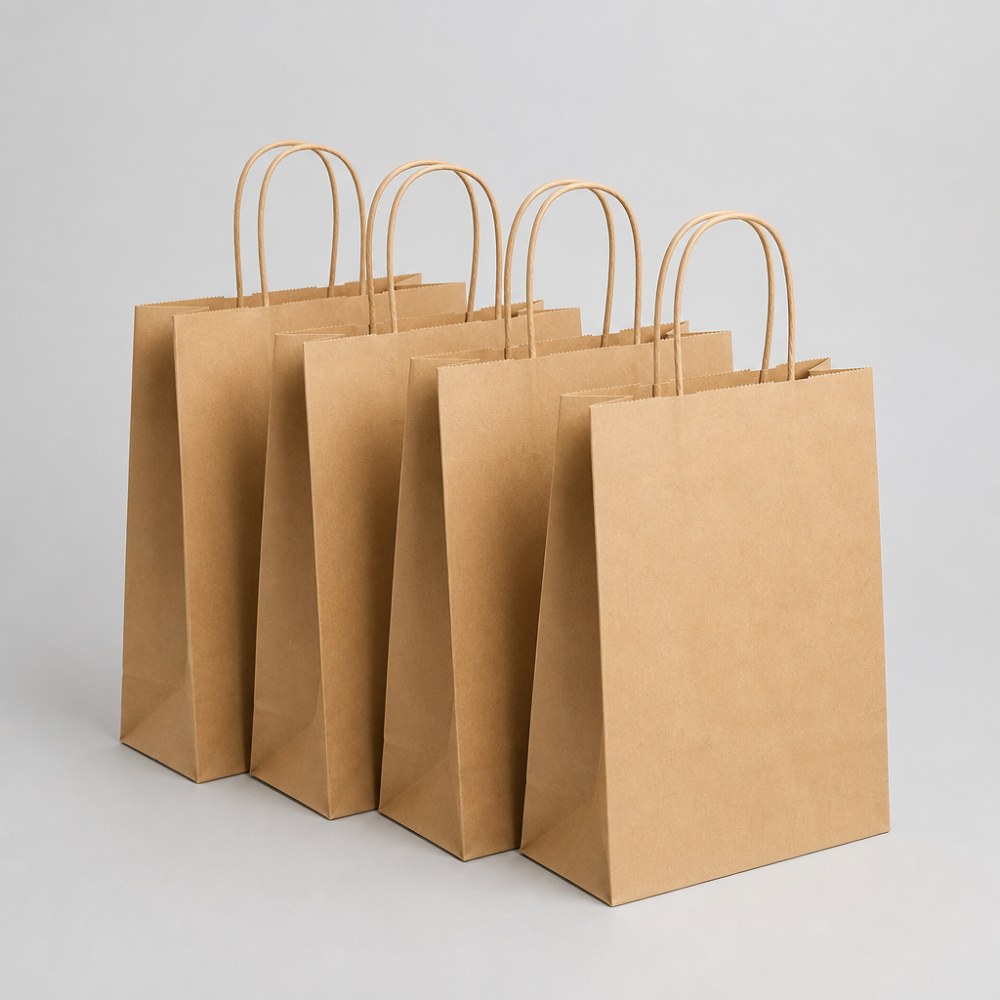 Kraft Carry Bags, Portrait
