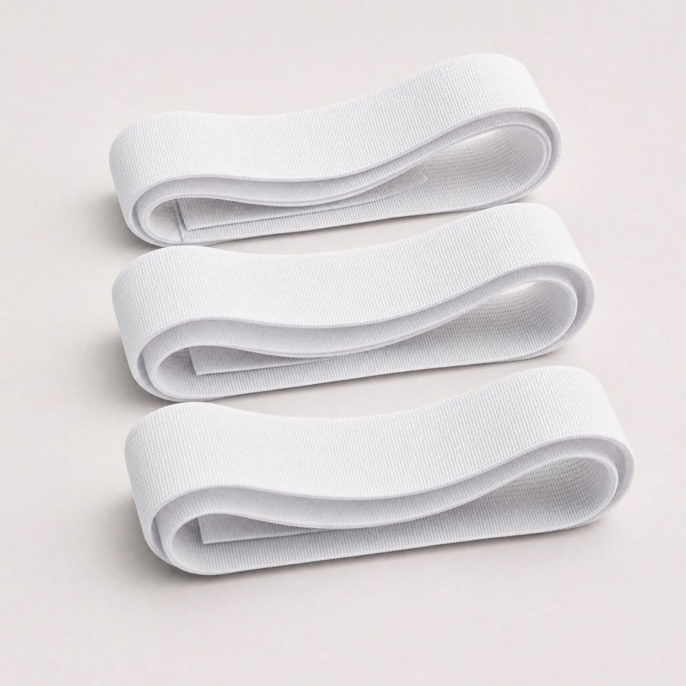 Woven Binding Elastic, White